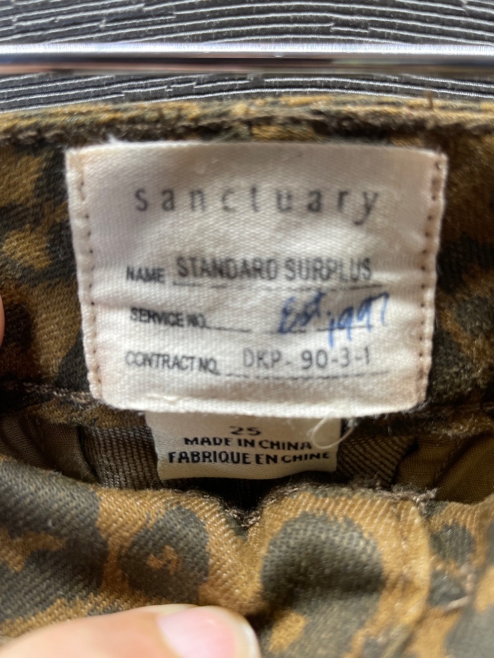 Sanctuary Standard Surplus Leopard Print Skinny Pants in Brown - Picture 2 of 10
